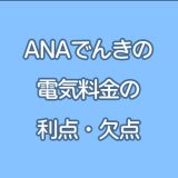 ANAでんきのメリット・デメリット | 他社との評判の違いは